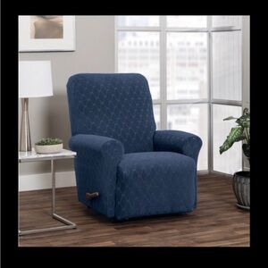 Elegant Blue Recliner Chair